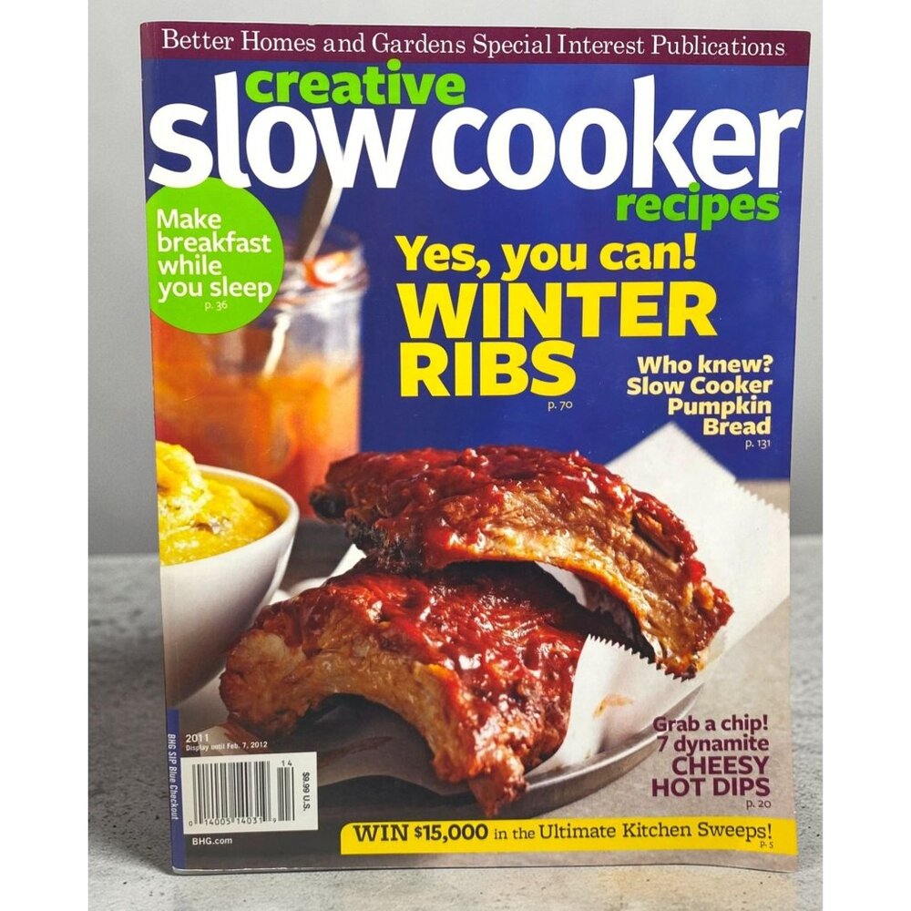 Better Homes and Gardens Creative Slow Cooker Recipes 2011 Cooking Magazine